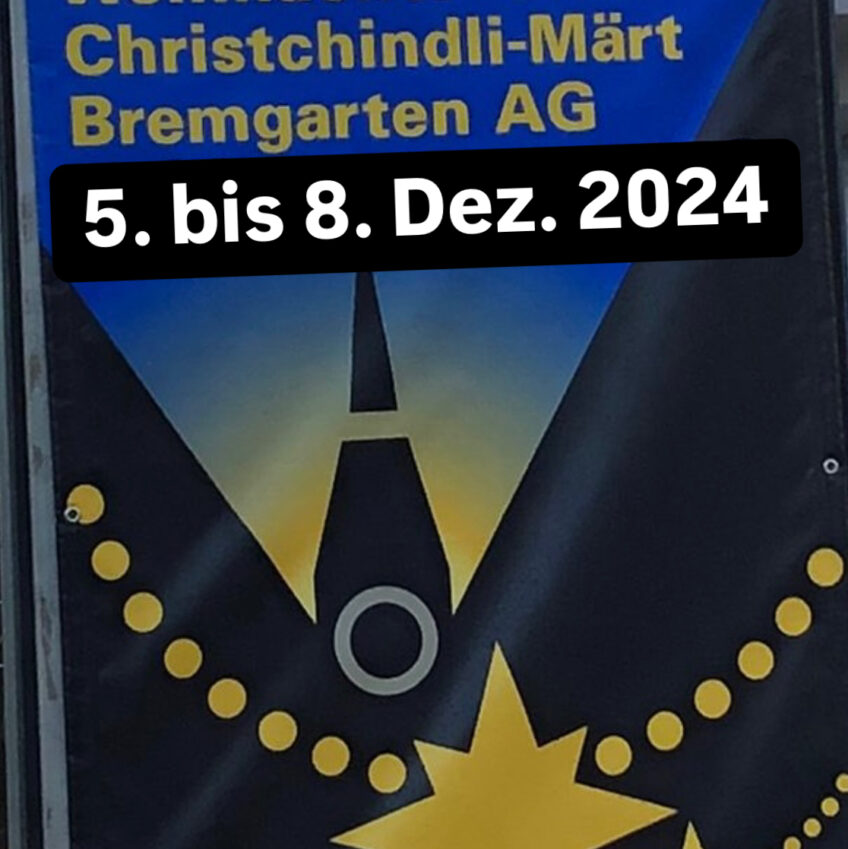 *CHRIST-CHINDLI-MÄRT BREMGARTEN* Bald gehts los; mit Glühmost der GigaFit-Manufaktur. Kommen Sie vorbei!